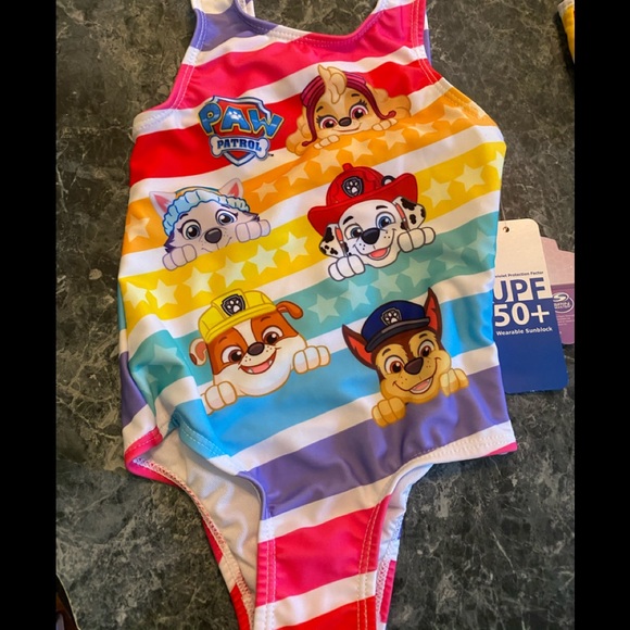 Paw Patrol Sunblock Swimsuit - Girls 2t - Picture 1 of 6